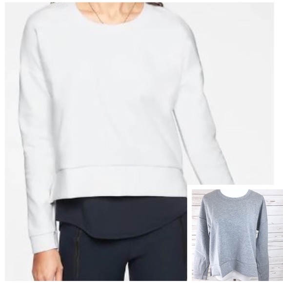 athleta crop sweatshirt